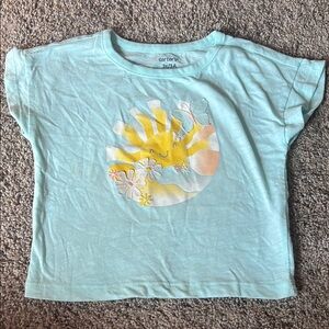 Carter's Light Blue Kids T-Shirt with Sun Design